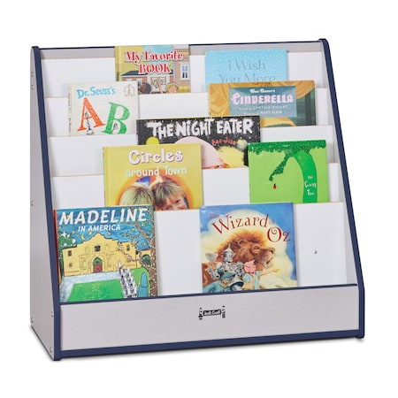 Jonti-Craft Rainbow Accents Flushback Pick-a-Book Stand, Navy 3514JCWW112